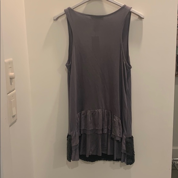 MM Couture gray sequin tank - Picture 4 of 5